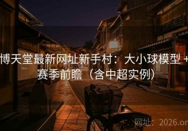 博天堂最新网址新手村：大小球模型 + 赛季前瞻（含中超实例）