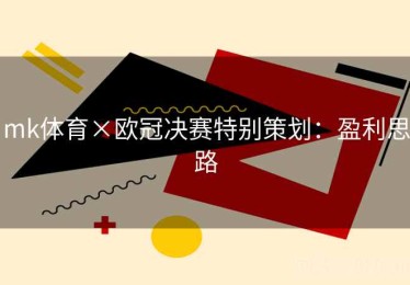 mk体育×欧冠决赛特别策划：盈利思路